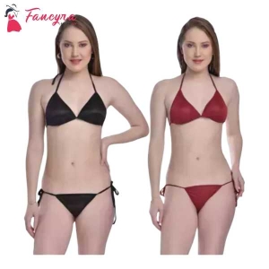 Fancyra Bikini Bra Panty Lingerie Combo Set For Women Free Size