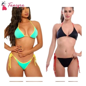 Fancyra Bikini Lingerie Swimsuit Bra Panty Combo Set Free Size