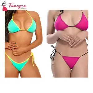 Fancyra Bikini Lingerie Swimsuit Bra Panty Combo Set Free Size