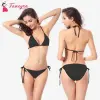 Fancyra Black Non Padded Lingerie Set For Women-Free Size
