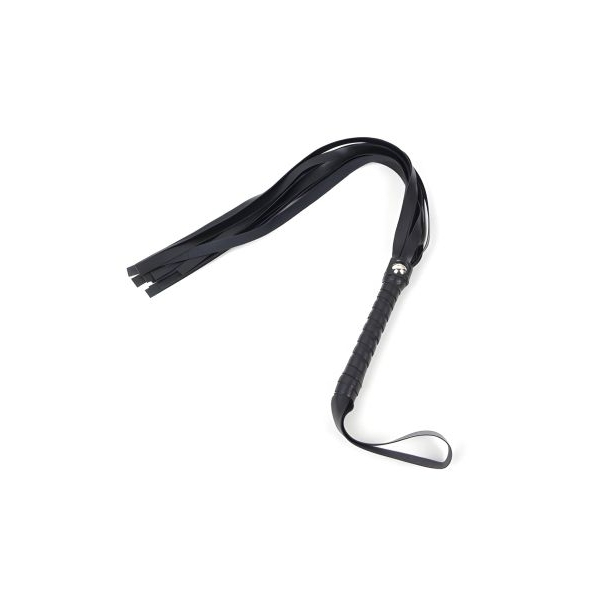 Fancyra Black Premium Light Weight Leather Flogger - Image 2