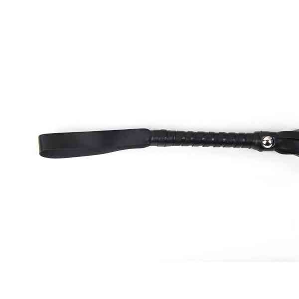 Fancyra Black Premium Light Weight Leather Flogger - Image 5