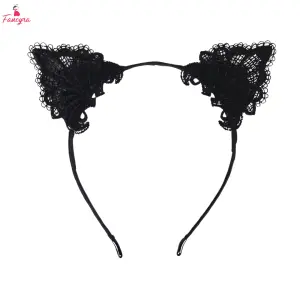 Fancyra Black Stylish Lace Hair Band