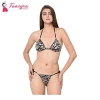 Fancyra Bra And Panty Set Animal Print Bikini Lingerie Set Free Size