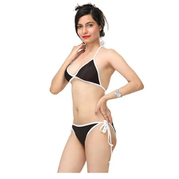 Fancyra Combo Lingerie Set With Robe And Bikini Bra Panty - Image 4