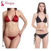 Fancyra Combo Non Padded Lingerie Bikini Set Black And Maroon Color
