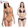 Fancyra Combo Panty And Bra 2 Set Tiger Print And Black Color