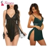 Fancyra Combo Set Of Nightwear Baby Doll Lingerie For Women For Honeymoon Free Size Black And Green Color