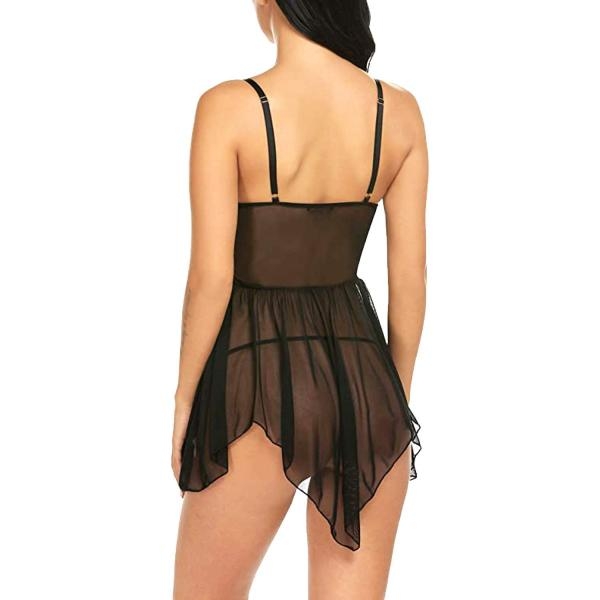 Fancyra Combo Set Of Nightwear Baby Doll Lingerie For Women For Honeymoon Free Size Black And Green Color - Image 4