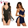 Fancyra Combo Set Of Nightwear Baby Doll Lingerie For Women For Honeymoon Free Size Black And Navy Blue Color