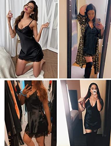 Fancyra Combo Set Of Stylish Babydoll Lingerie With G String Panty And Nightwear Free Size Black And Blue Color - Image 3