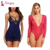 Fancyra Combo Set Of Stylish Babydoll Lingerie With G String Panty Free Size Blue And Pink Color