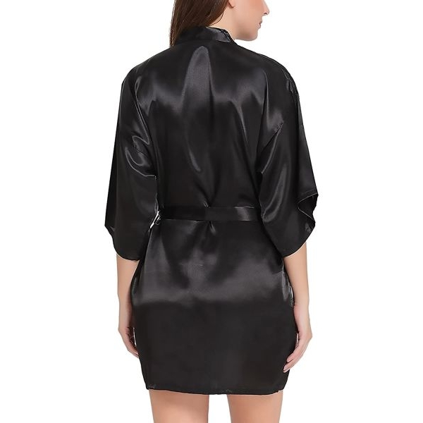 Fancyra Combo Set Of Stylish Nightwear Nightgown And Nightwear Free Size Black Color - Image 5