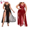 Fancyra Combo Women Nightdress Maxi Lingerie Lace Babydoll Sleepwear For Honeymoon First Night Bridal Nightdress