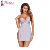 Fancyra Cotton Women Lingerie Lace Chemise Nightgown Lace Sling Dress