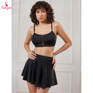 Fancyra Elegant Hot Bralette Top & Mini Skirt Lingerie Set For Women