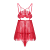 Floral Embroidery Babydoll Nightwear for Women