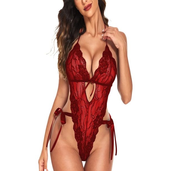 Fancyra Elegant Lace Floral One Piece Lingerie for Women - Image 2
