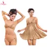 Fancyra Gold Satin Women Lingerie Set - Two-Piece Bikini and Babydoll