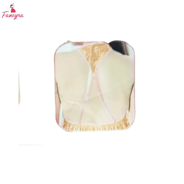 Fancyra Golden Satin Women Nightwear Set - Inner Gown and Robe - Image 4