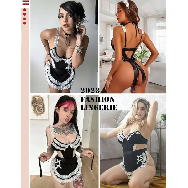 Fancyra Honeymoon Valentine Soft Babydoll Nightwear Lingerie Nightdress For Women - Image 2