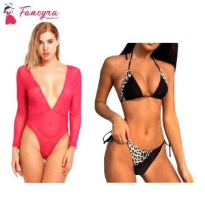 Fancyra Lingerie Nightwear Babydoll Nightdress And Bikini Bra Panty Set Free Size