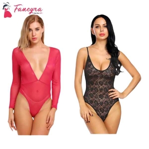 Fancyra Lingerie Nightwear Babydoll Nightdress Bodysuit Free Size