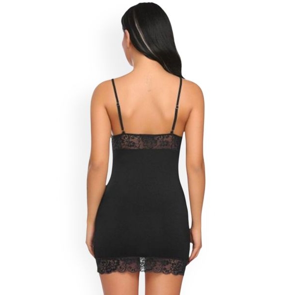 Fancyra Lycra Silk Lingerie Baby doll Nightdress Honeymoon Nighty for Women - Image 3