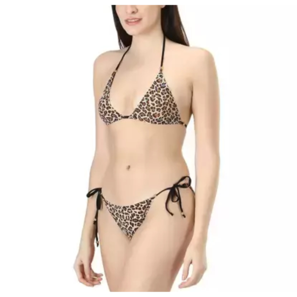 Fancyra New Leopard Print Polycotton Bikini Set Free Size for Women - Image 2