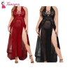 Fancyra Nightgown Lingerie Babydoll Chemise Lace Split Long Maxi Combo Nightdress For Women
