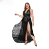 Fancyra Nightgown Lingerie Babydoll Chemise Lace Split Long Maxi Nightdress For Women