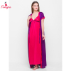 Fancyra Nightwear Night dress Two Piece Satin Silk Women Sleepwear Nighty with Outer Robe