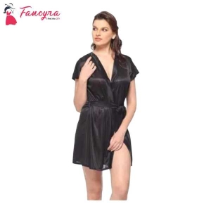 Fancyra Nightwear Nightdress Satin Robe Babydoll Nighty Dress Free Size