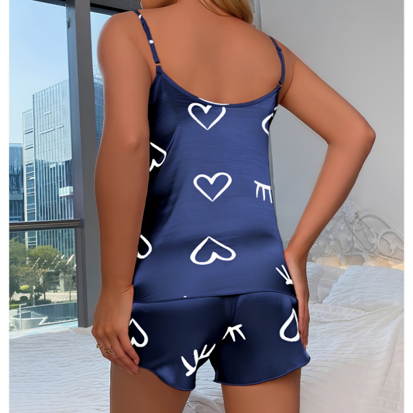 Fancyra Printed Camisole Top & Shorts Sleepwear Pajama Set for Women - Image 5