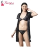 Fancyra Printed Sleepwear Nightwear Nighty With Robe Swimwear Bikini Set For Women Free Size