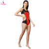Fancyra Red One Piece Self Design Halter Neck Baby Doll Lingerie for Women