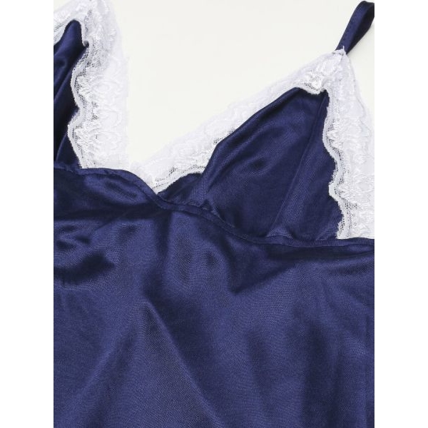 Fancyra Satin Nighty Sleepwear Nightdress Set With Robe Free Size For Women - Image 3