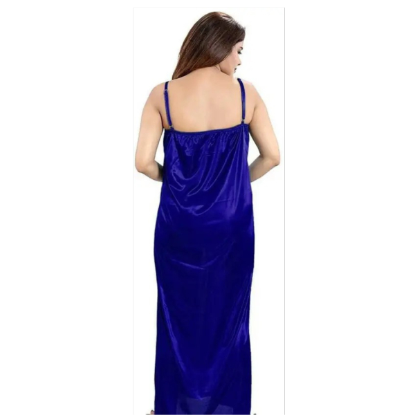 Fancyra Satin Set Of 4 Night dress Night Wear Nighty Gown Sleepwear - Image 2