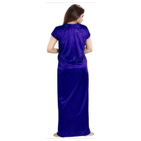 Fancyra Satin Set Of 4 Night dress Night Wear Nighty Gown Sleepwear - Image 3