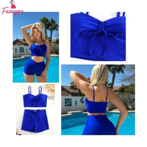 Fancyra Self Design Babydoll Swimwear Beachwear Lingerie Set For Women Free Size