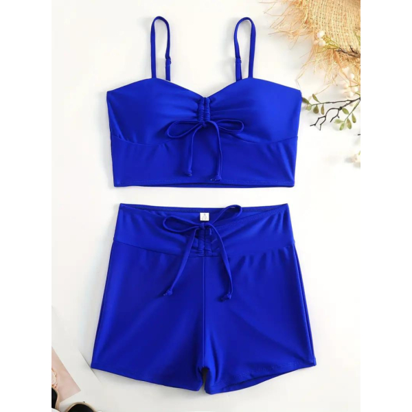 Fancyra Self Design Babydoll Swimwear Beachwear Lingerie Set For Women Free Size - Image 4