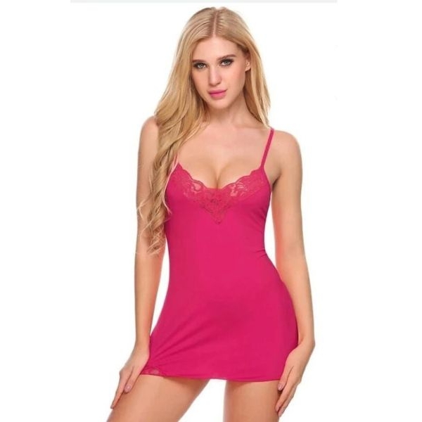Fancyra Short Baby doll Lingerie Nightwear With G String Panty for Women - Image 4