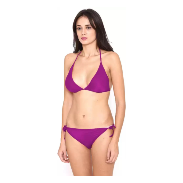 Fancyra Stylish Bikini Bra Panty Set Purple Color Free Size - Image 5
