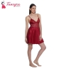 Fancyra Stylish Nightwear Dress Babydoll Lingerie Nighty for Women Free Size Rose Red Color
