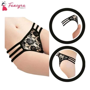 Fancyra Thong For Women Black Color Free Size