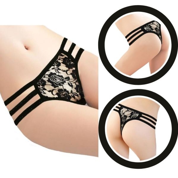 Fancyra Thong For Women Black Color Free Size - Image 5