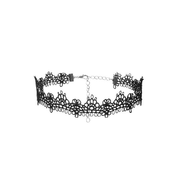 Fancyra Women 6PCS Black Gothic Floral Lace Necklaces Set - Image 3