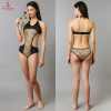 Fancyra Women Animal Print Halter Neck Hot Bodysuit Lingerie