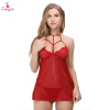 Fancyra Women Babydoll Transparent Net Lingerie Nightwear with G String Panty
