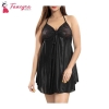 Fancyra Women Beautiful Satin Blend Nightwear Babydoll Nightdress Dress Free Size